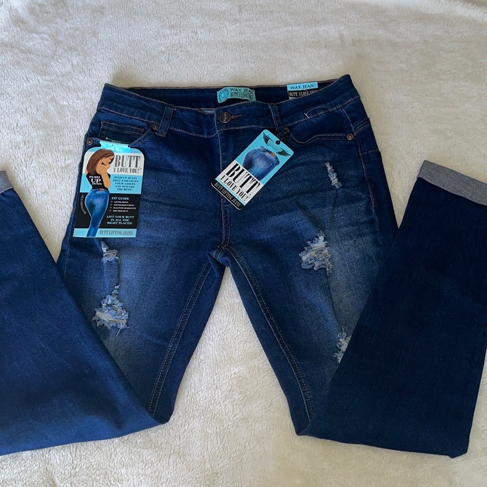 ❤️NWT!!!❤️WAX Jeans  Push UP Jeans, Butt I❤️U!